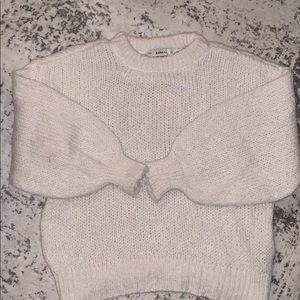 Zara Oversized chunky knit wool blend sweater